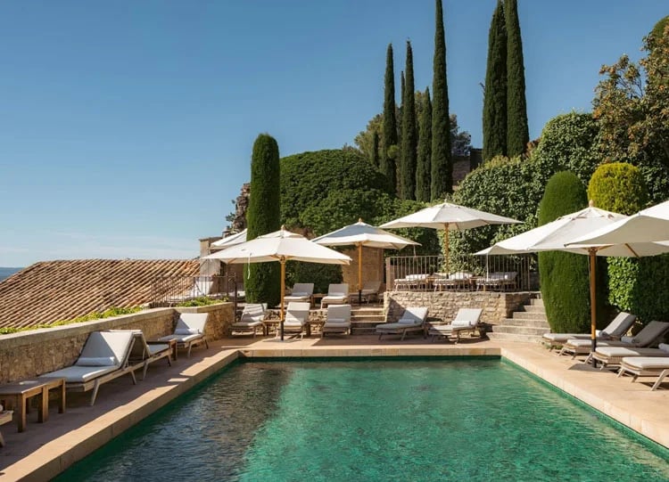 Outdoor Spa Pool on a Cycling Holiday